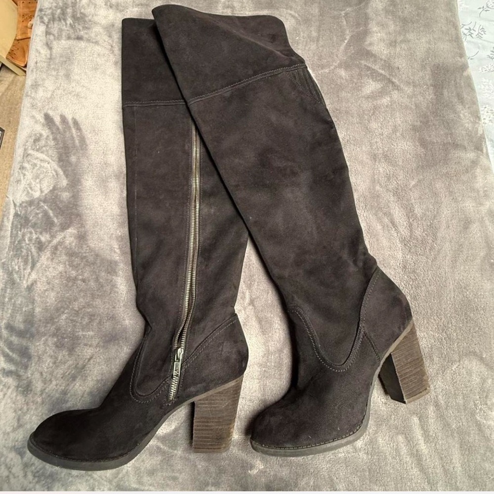 Not Rated Black Over the Knee Boots Size 9.5